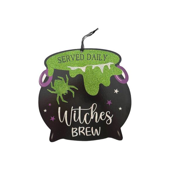 Witches Brew Wreath Kit - DIY Halloween Wreath Craft Kit with Sign & Ribbon - Picture 2 of 5